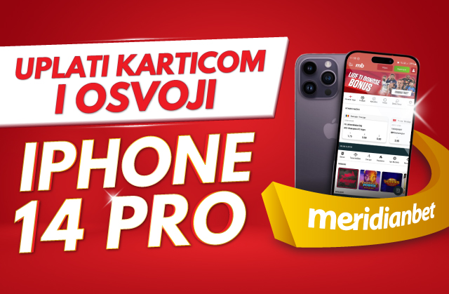 PROLEĆNA EUFORIJA U MERIDIANU – Uplati depozit platnom karticom i OSVOJI iPhone 14 PRO!