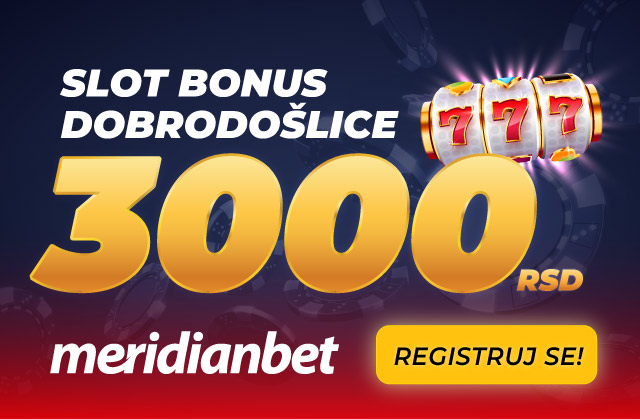 KLIK TE DELI OD 3.000 DINARA: Preuzmi bonus i započni svoju slot avanturu!