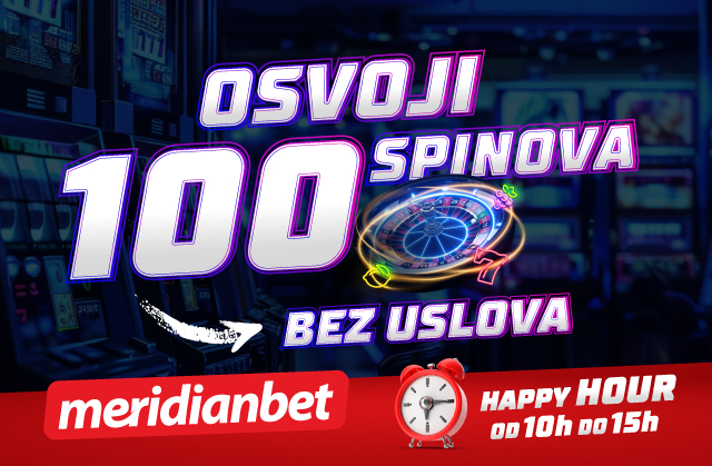 100 SPINOVA NA DAR: Deponuj karticom u HAPPY HOUR periodu!