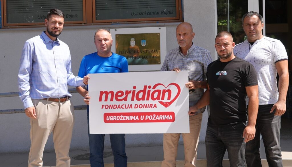 Podrška u pravom trenutku: Meridian fondacija uz građane opštine Bojnik nakon razornog požara